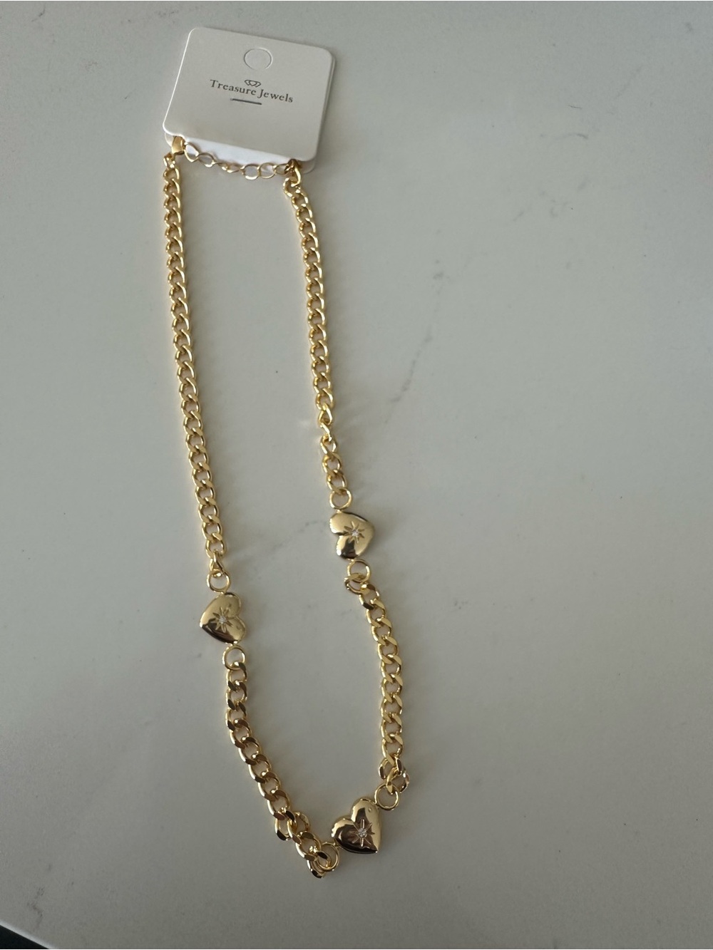 Timeless Beauty Gold Heart Charm Necklace